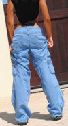 PANTALON CARGO JEAN - Dosmbstyle